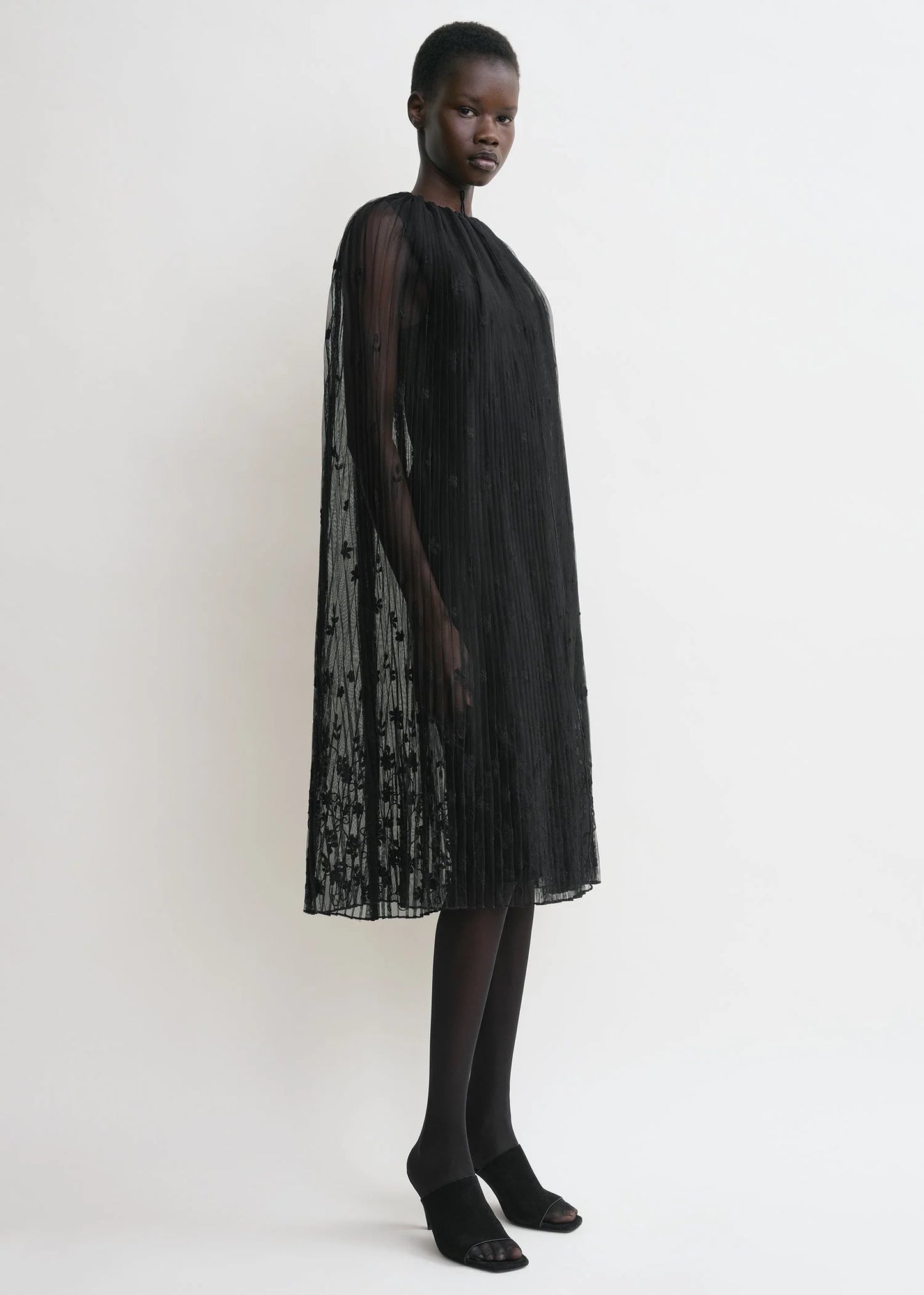 Floral Tulle Cape