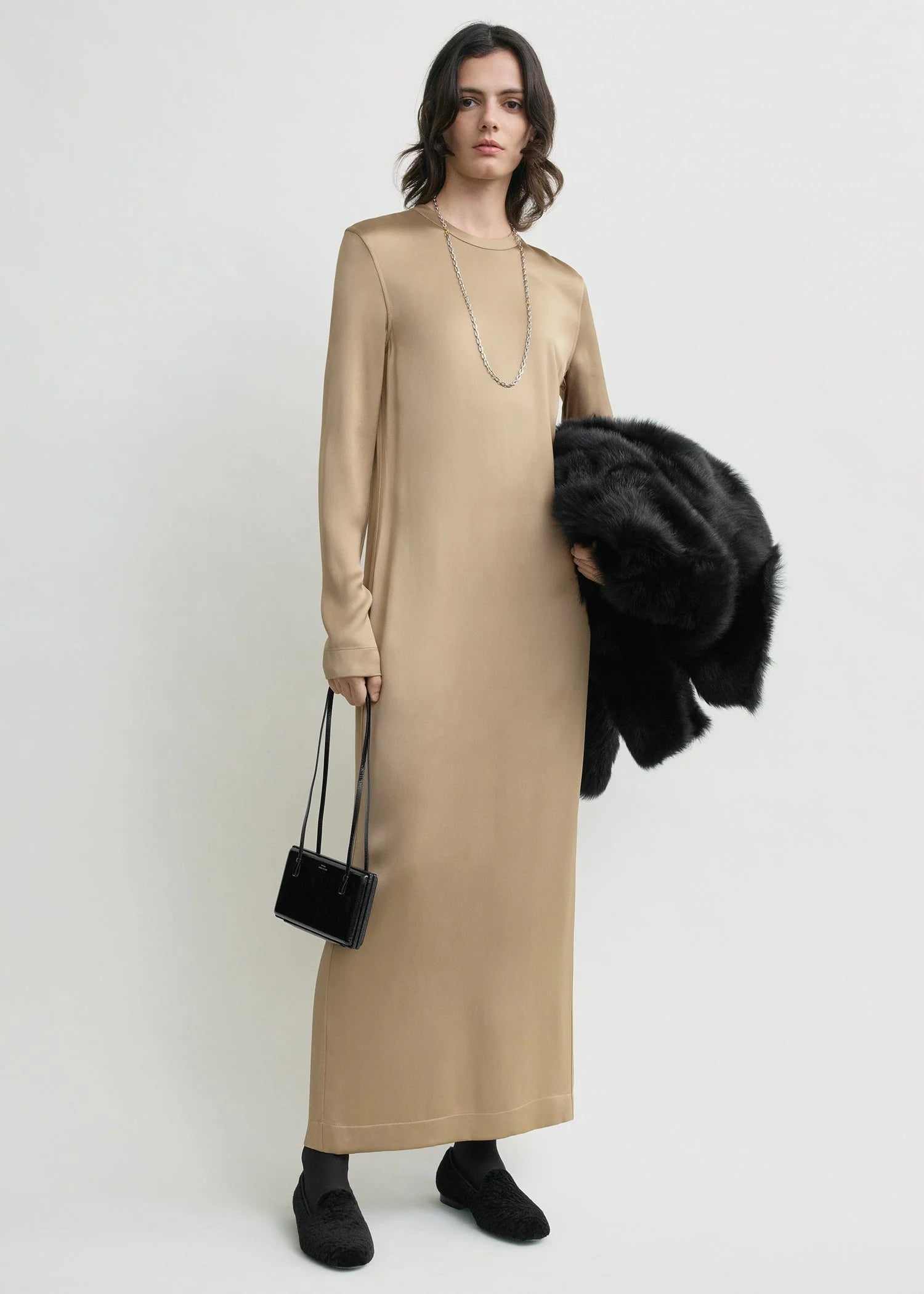 Long Satin Dress