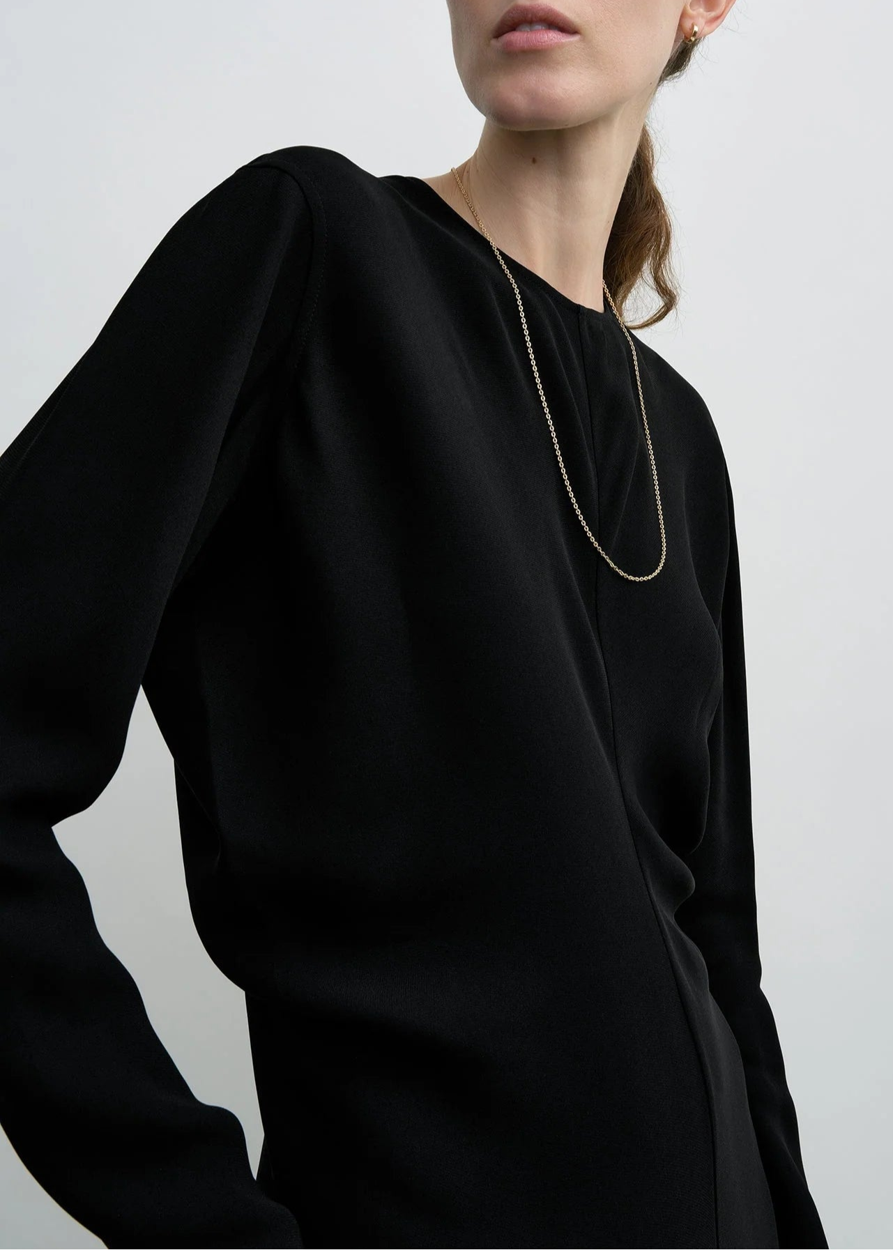 Long Sleeve Slouch Waist Dress