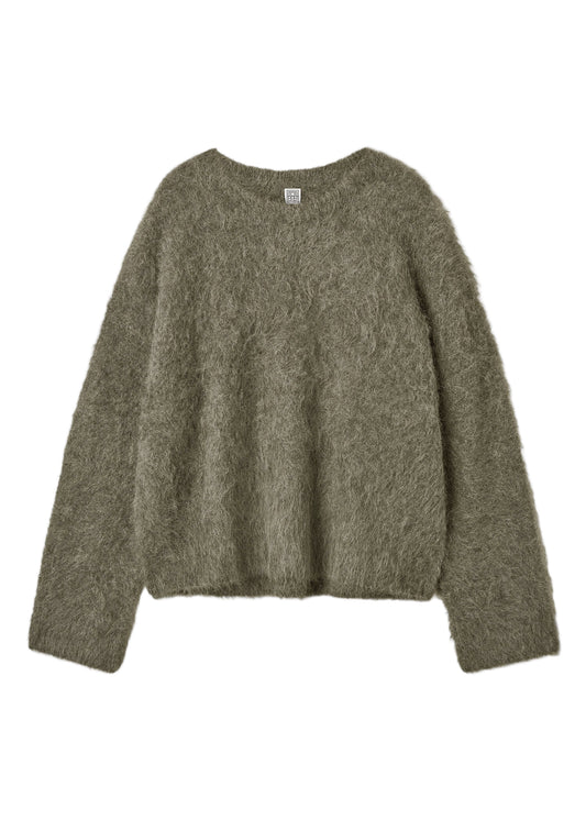 Boxy Alpaca Knit Sweater