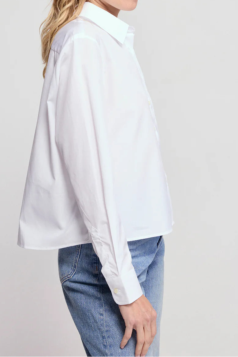 The LS Boxy Crop Shirt - The Lake Forest Shop