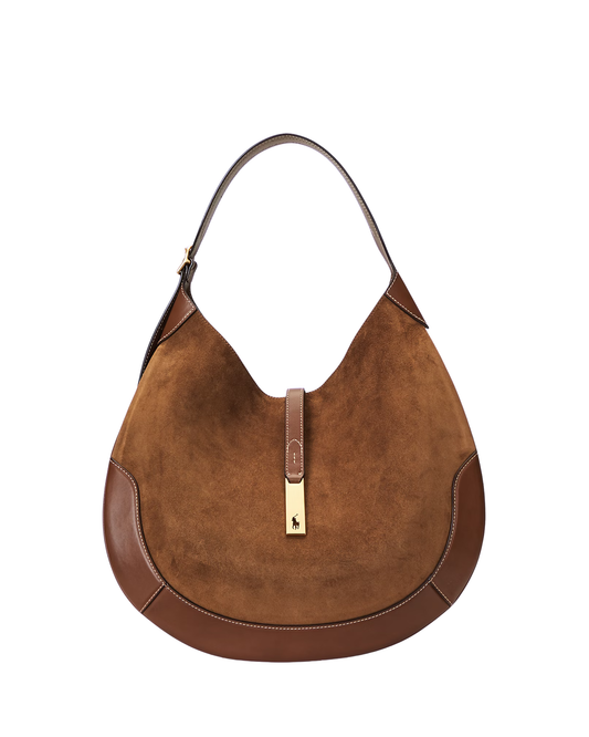 Suede Large Shoulder Bag