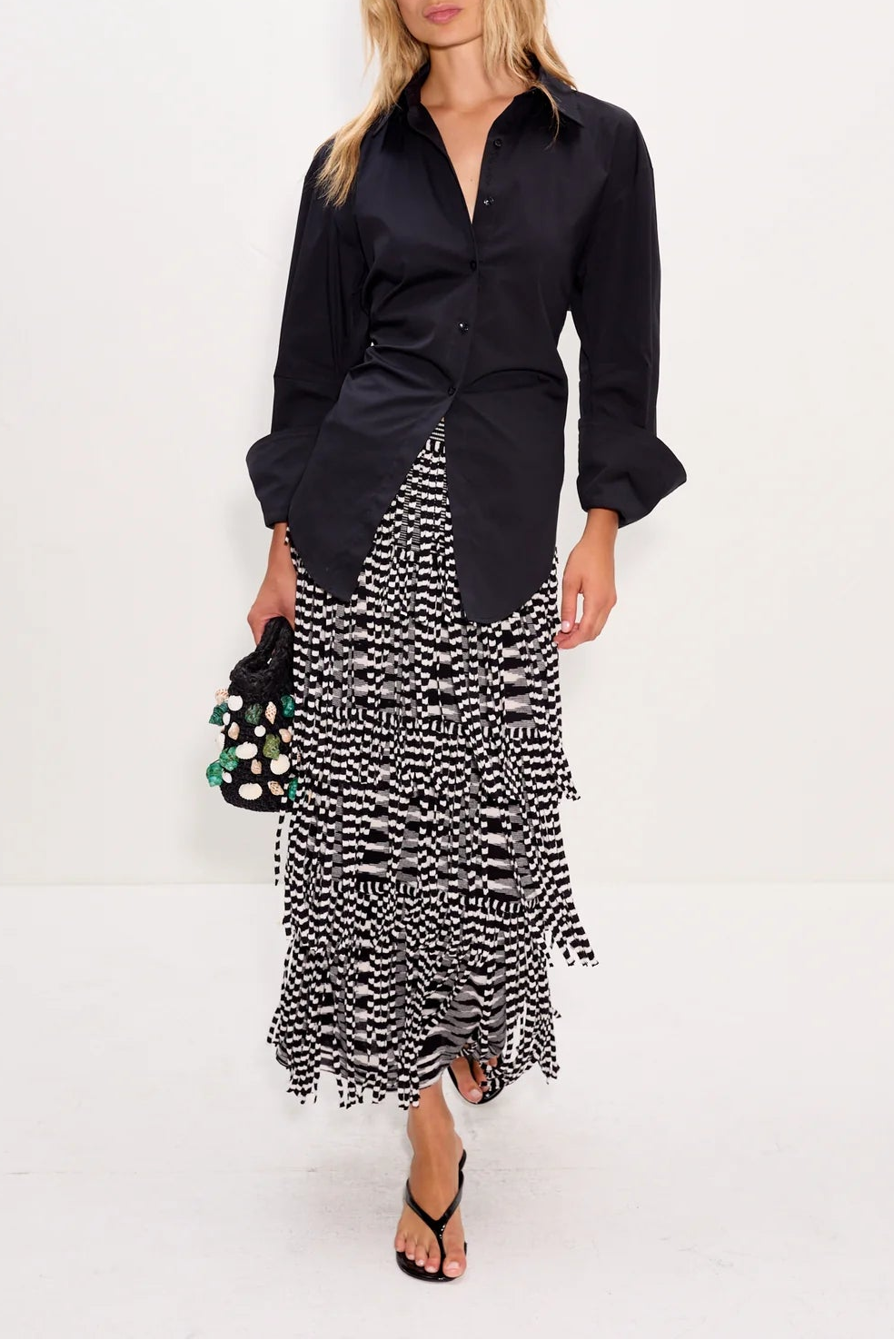 Za Za Knit Fringe Skirt - The Lake Forest Shop