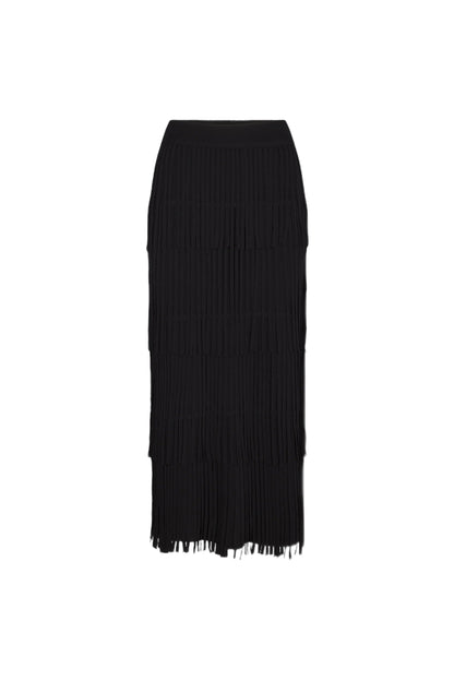 Za Za Knit Fringe Skirt - The Lake Forest Shop