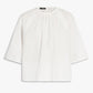 Weekend Max Mara Cotton Poplin Crespo Blouse White