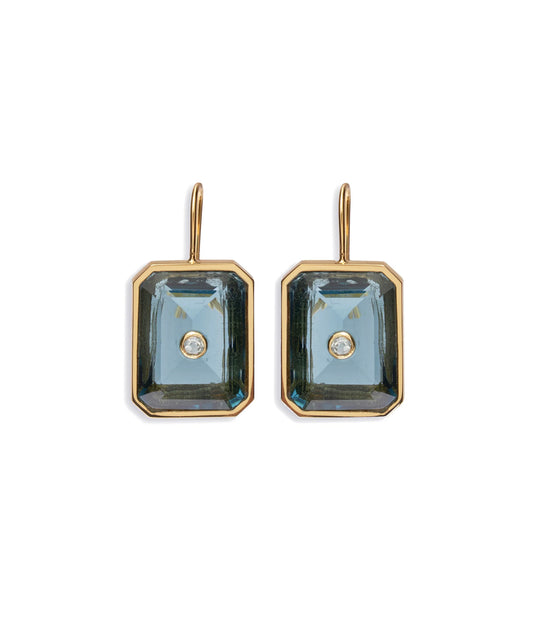 Tile Earrings Denim