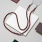 Wood Crossbody Burgundy