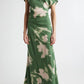 Abstract Floral Asymmetrical Dress - The Lake Forest Shop