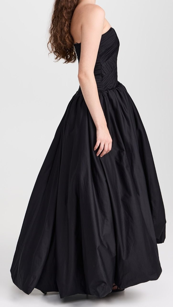 Spatial maxi dress - BLACK