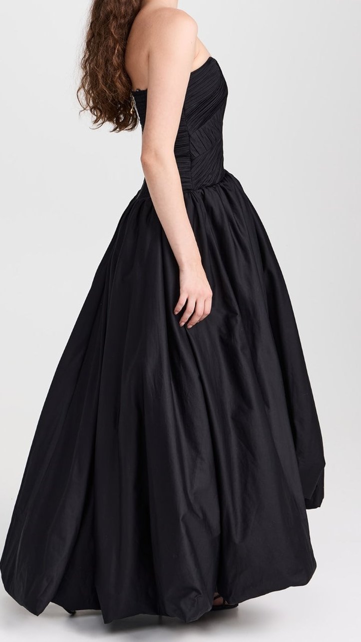 Spatial maxi dress - BLACK