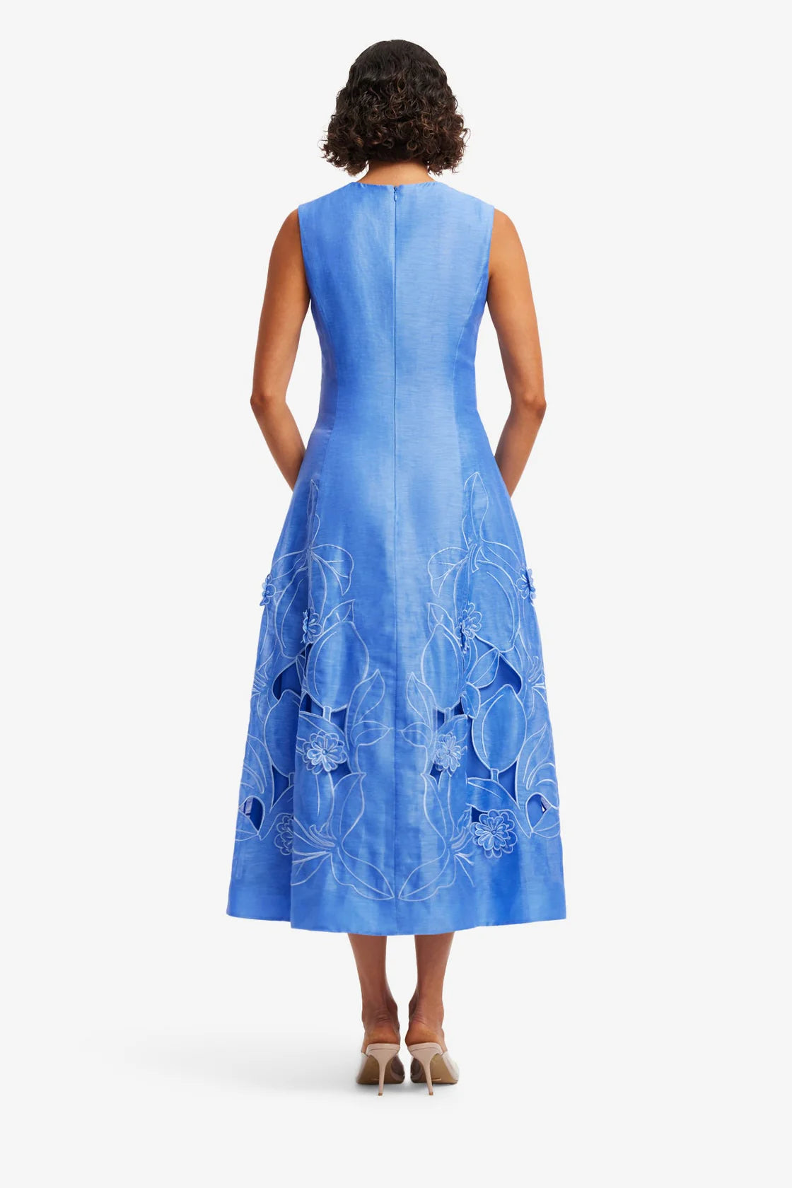 Cleo Applique Sleeveless Midi Dress - The Lake Forest Shop