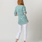 Green Awning Stripe Poplin Boyfriend Shirt