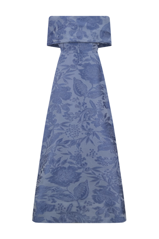 Floral Fil Coupe Deedle Gown