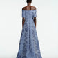 Floral Fil Coupe Deedle Gown