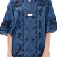 Aster Embroidered Denim Mini Dress - The Lake Forest Shop