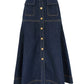 Denim Midi Skirt