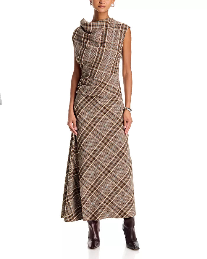 Burke S/L Draped Midi Dress - The Lake Forest Shop