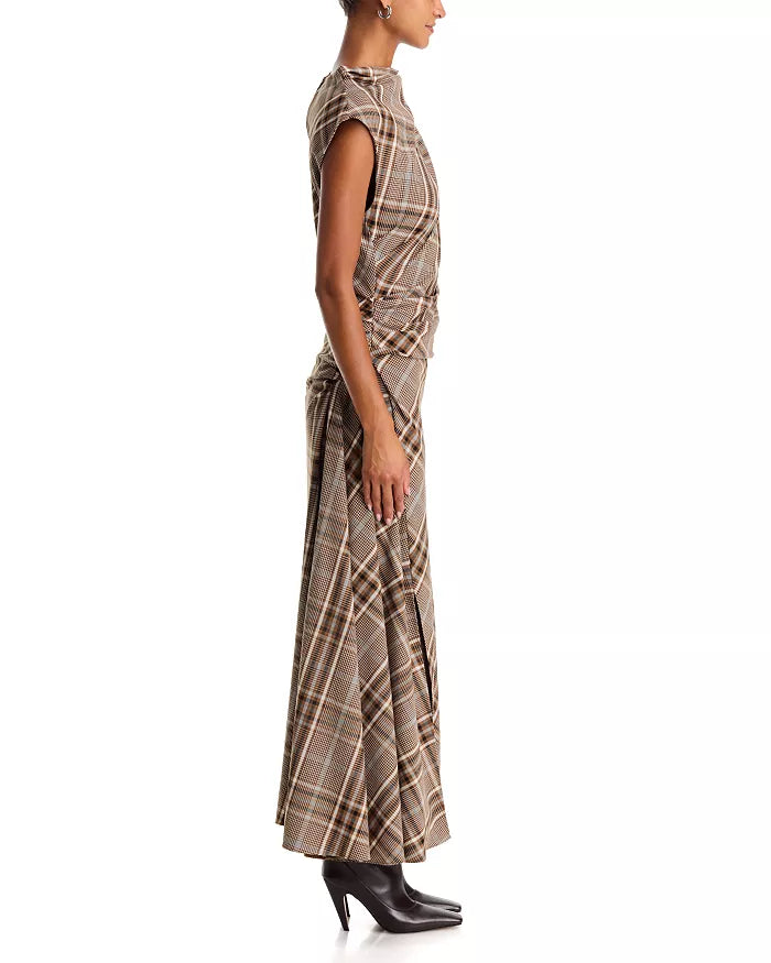 Burke S/L Draped Midi Dress - The Lake Forest Shop
