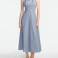 Striped Heathered Draped Halter Dress - The Lake Forest Shop
