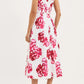 Damask Rose Midi Dress - The Lake Forest Shop