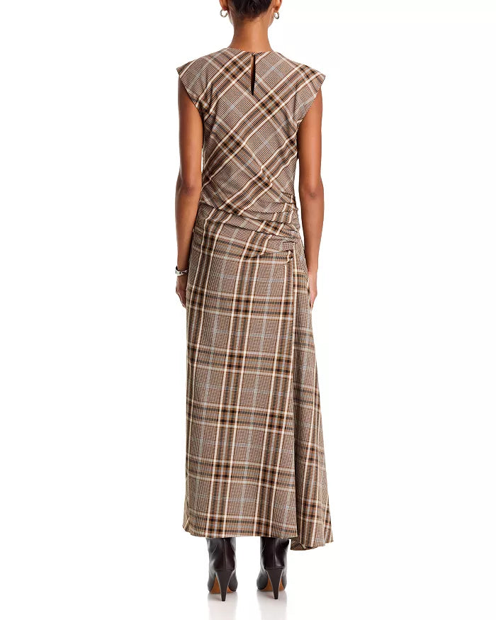 Burke S/L Draped Midi Dress - The Lake Forest Shop