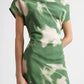 Abstract Floral Asymmetrical Dress - The Lake Forest Shop