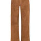 SPRWMN Dark Cognac Suede Straight Leg Trouser