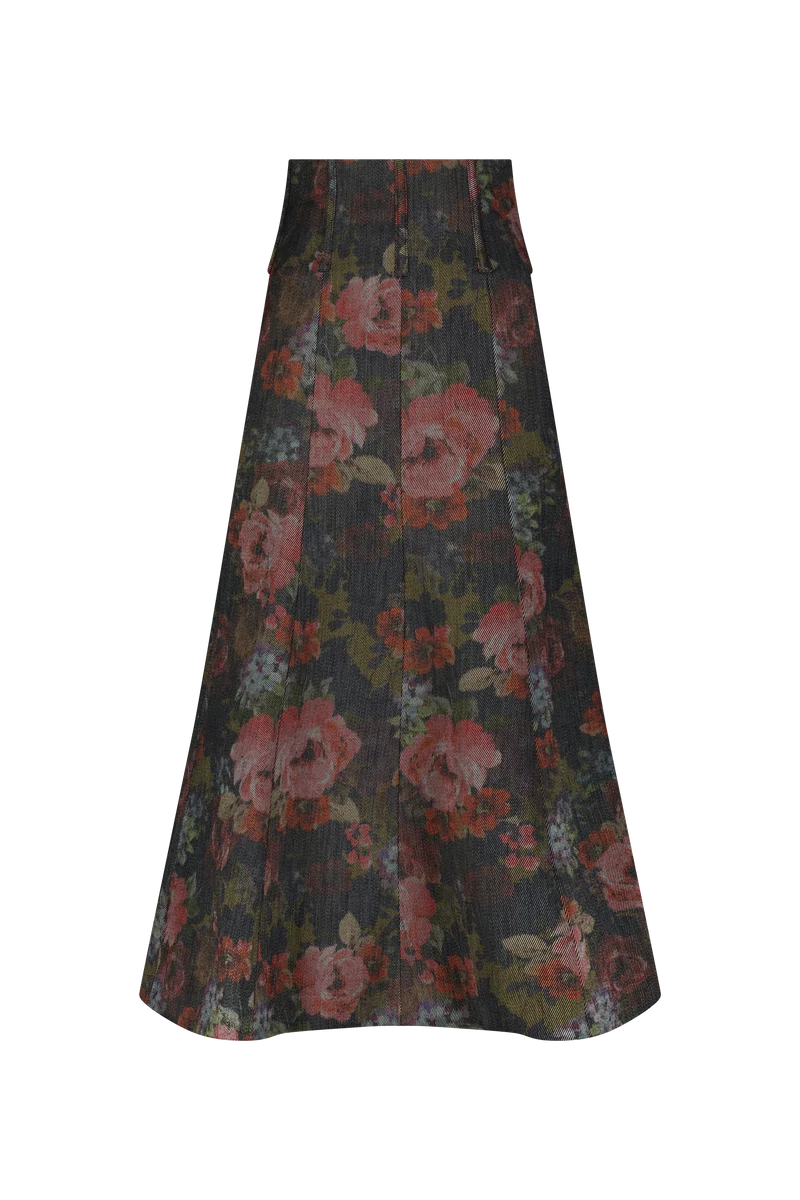 Floral Trumpet Skirt