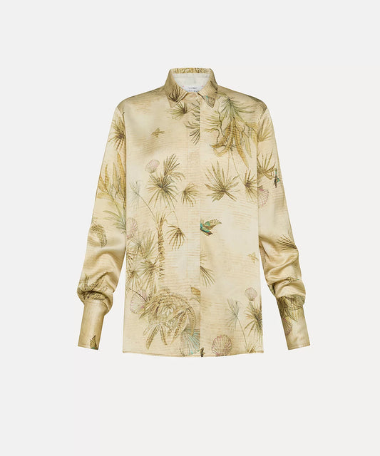 Forte Forte "The sacred forest" print shirt - ORO -