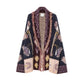 "Sogni" Jacquard Long Cardigan
