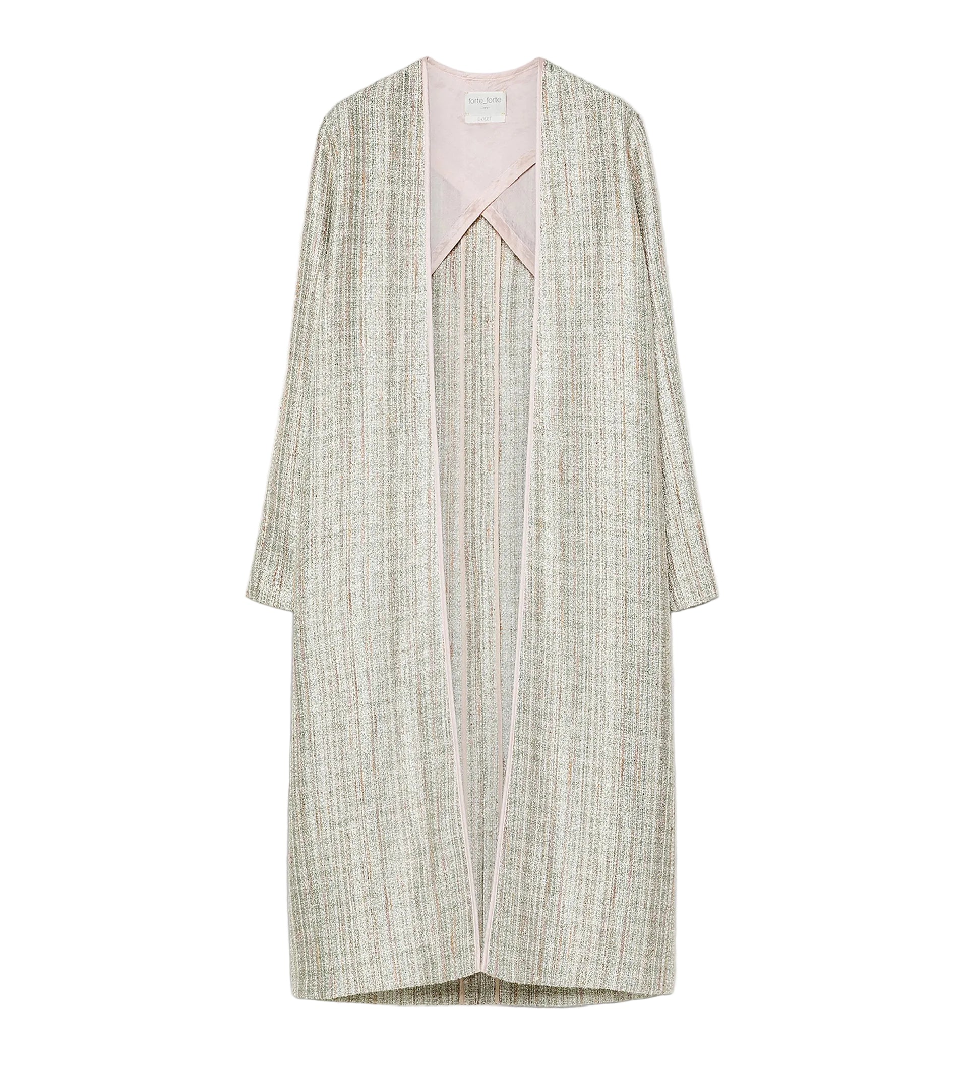 Lt Natte Lurex Dustcoat - The Lake Forest Shop