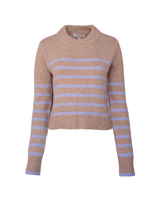 Mini Marin Sweater - Tan/Blue