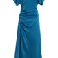 Marabella S/S Draped Midi Dress - The Lake Forest Shop
