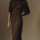 Polka Dot Turtleneck Dress