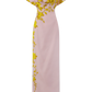 Rose Fil Coupe Column Gown