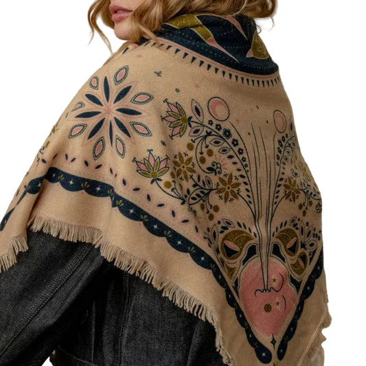 Lovebird Bandana Sweater Wrap
