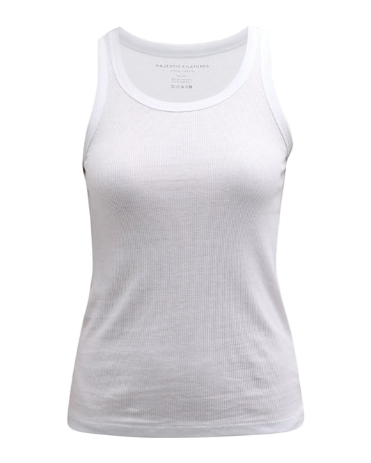 Lyocell Cotton Baby Rib Scoop Neck Tank