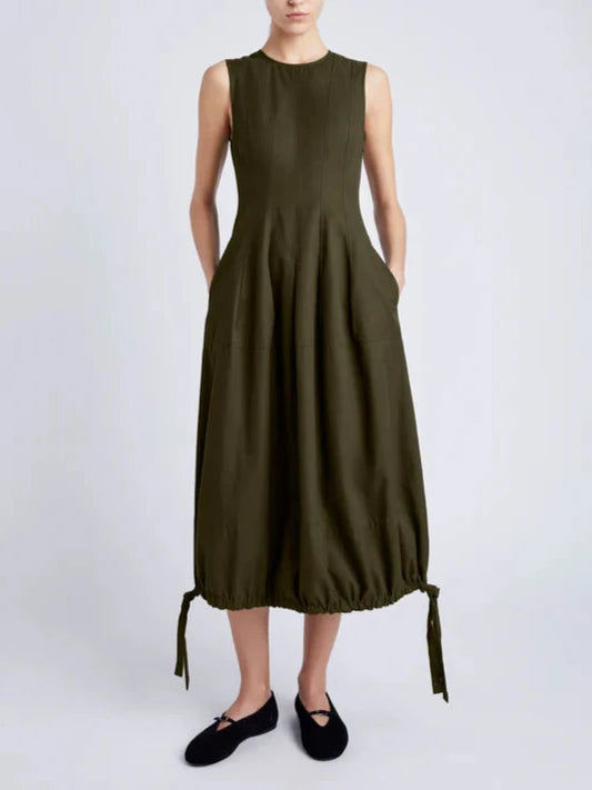 Marley dress - dark fern