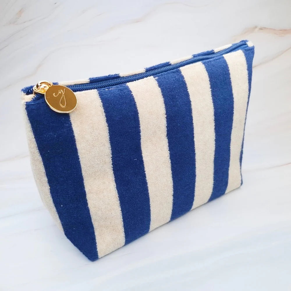 Terry Striped Pouch - The Lake Forest Shop