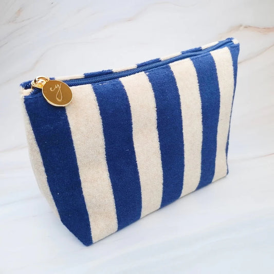 Terry Striped Pouch - The Lake Forest Shop