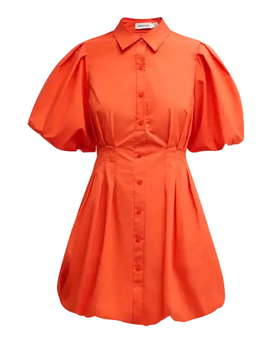 Cleo Balloon Pintuck Mini Dress - The Lake Forest Shop
