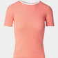 Stripe Short Sleeve Knit Top