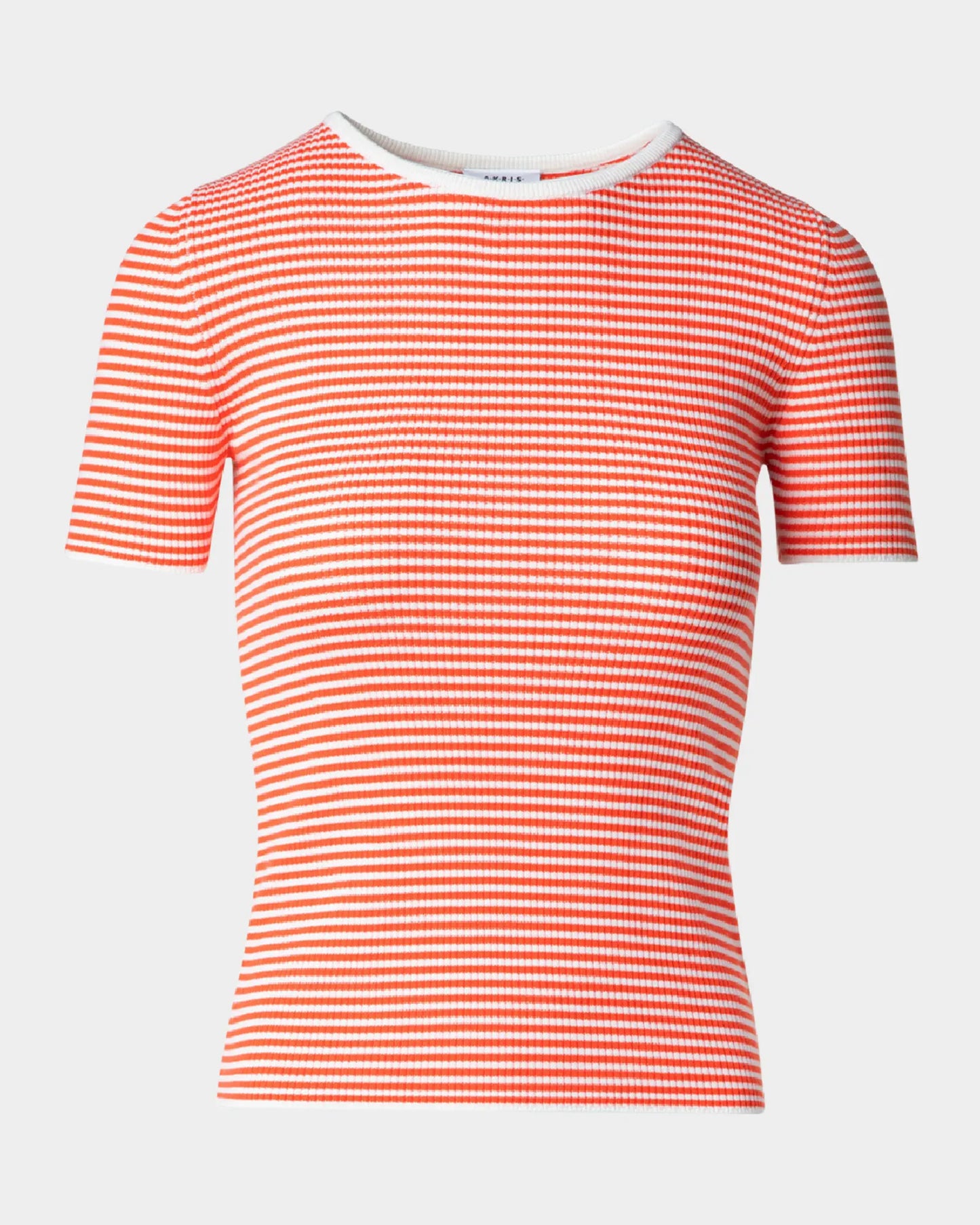 Stripe Short Sleeve Knit Top