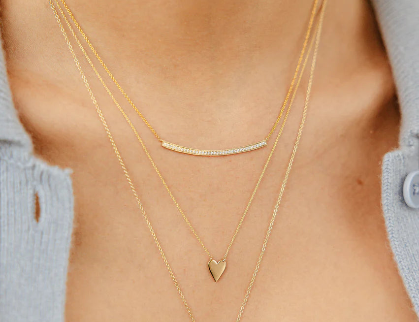 Dana Rebecca Designs Yellow Gold Heart Necklace