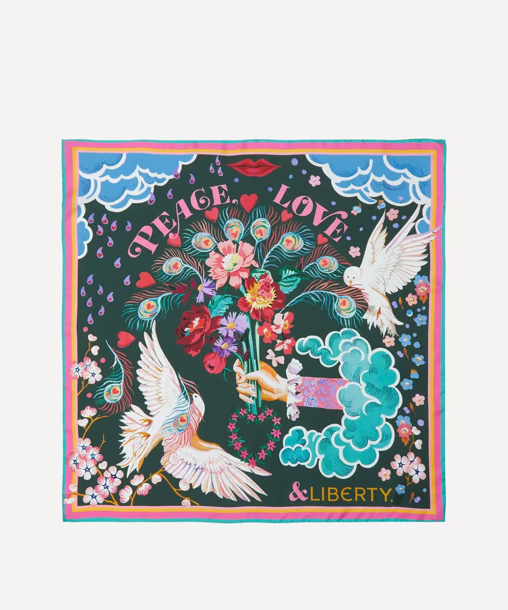 Peace Love Liberty 70x70 Scarf