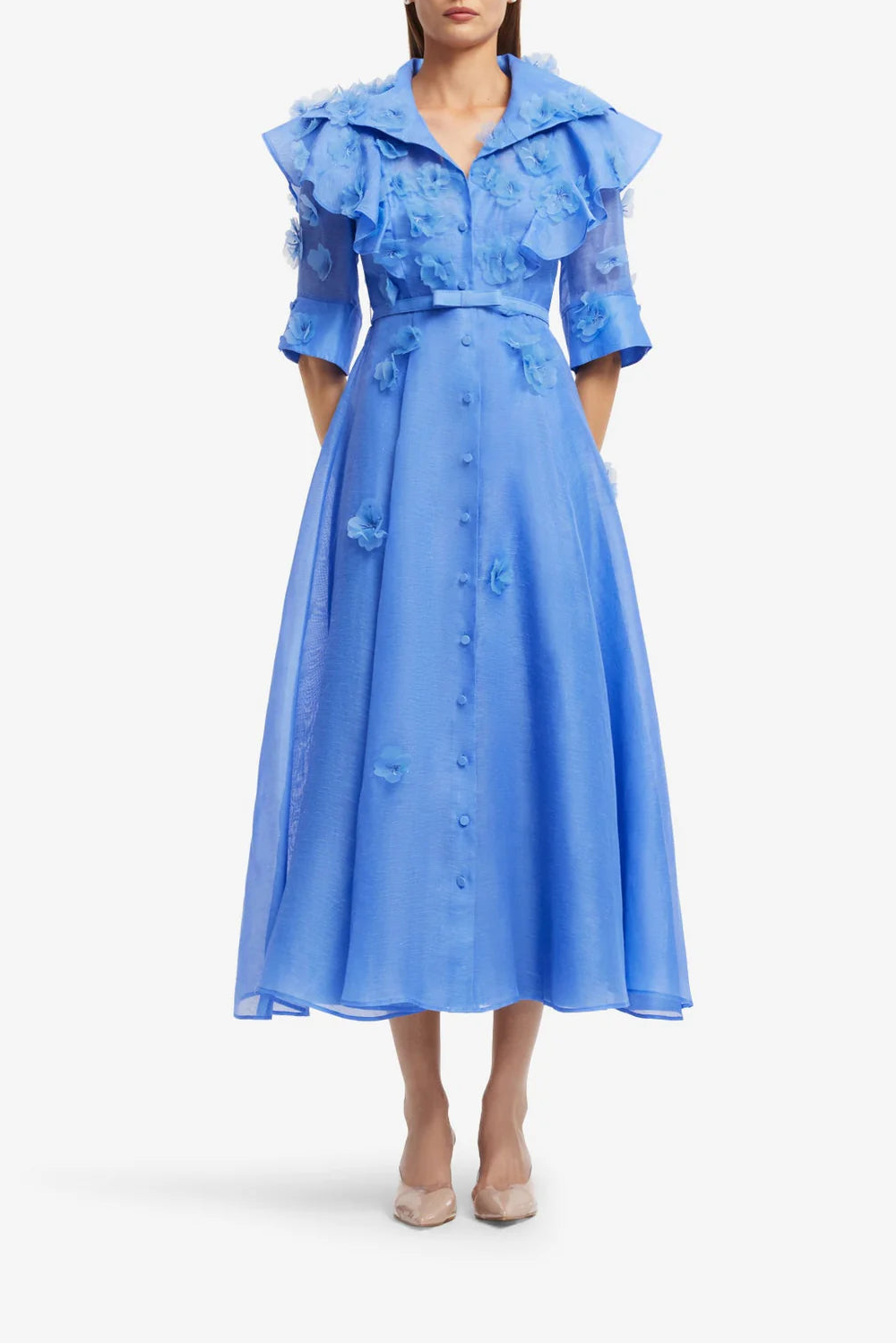 Anya Petal Midi Dress - The Lake Forest Shop