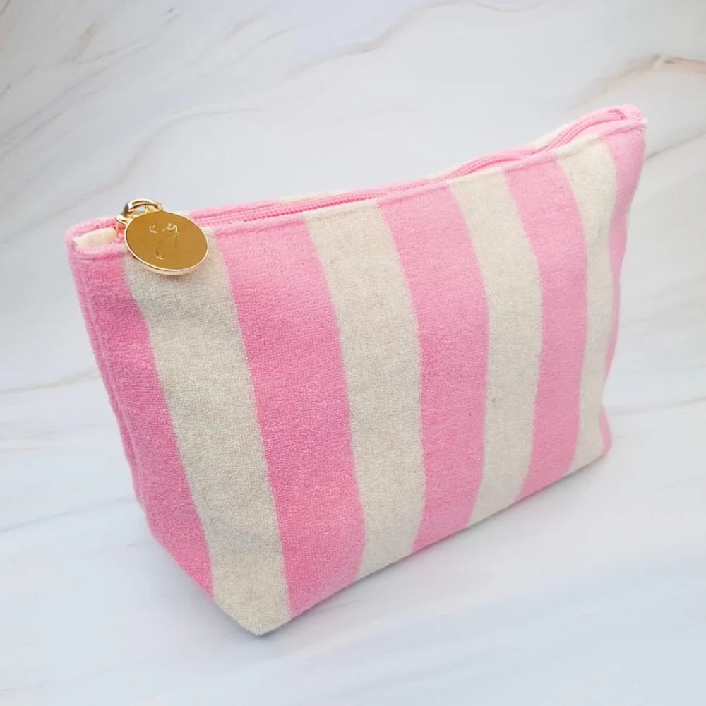 Terry Striped Pouch - The Lake Forest Shop