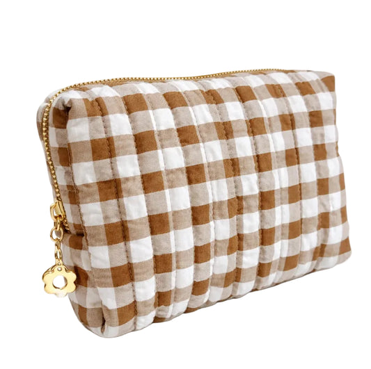 Gingham Travel Pouch - The Lake Forest Shop