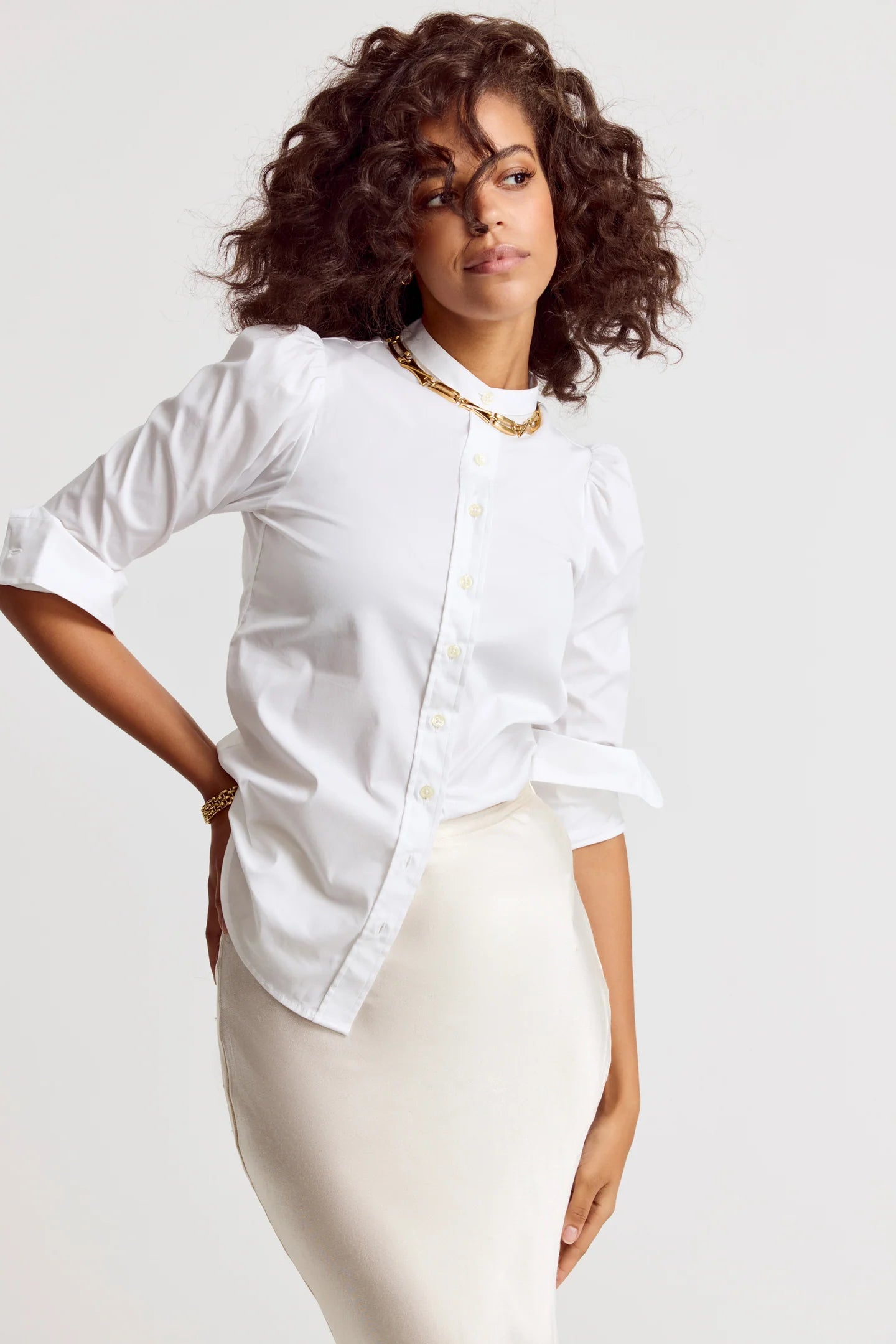 The Puffed Shoulder Shirt - The Lake Forest Shop