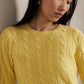 Cashmere Cable Crewneck Sweater - The Lake Forest Shop